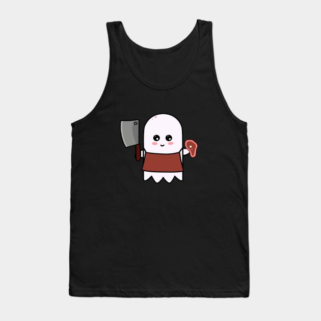 Halloween Butcher Tank Top by karutees